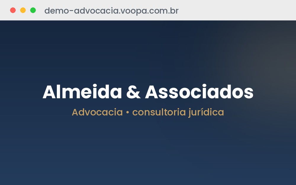 Site de demonstração para advocacia