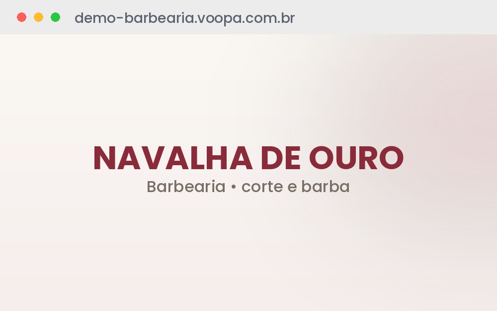 Site de demonstração para barbearia
