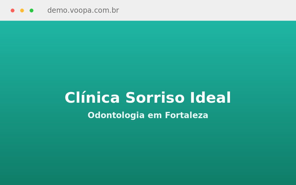 Site de demonstração para clínica odontológica